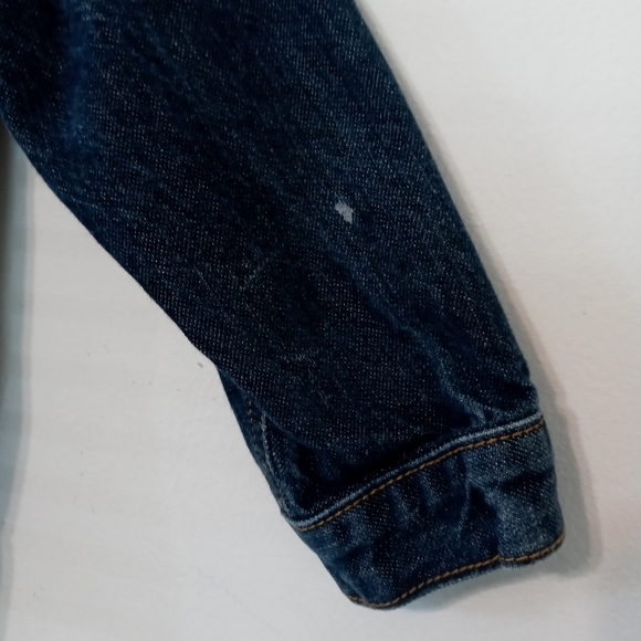 Osh Kosh B'gosh child 4 snap up dark wash denim jacket w pockets 100% Cotton - Picture 3 of 8